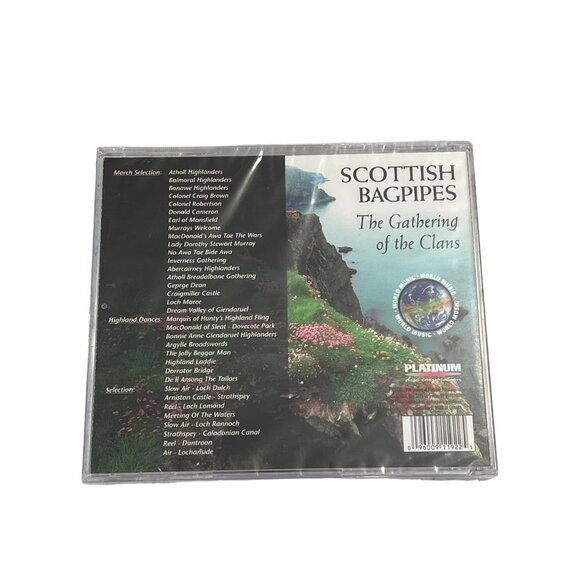 Scottish Bagpipes CD: The Gathering Of The Clans Audio Music CD NEW Sealed - Picture 3 of 3
